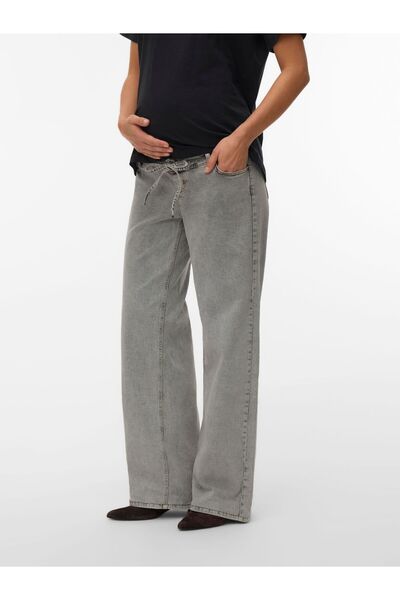 Mama Licious Umstandsjeans mit weitem Bein Umstands-jeans