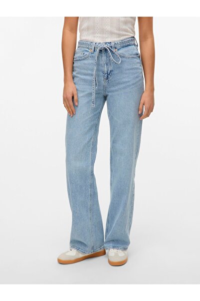 Vero Moda Weit geschnitten VMTESSA Hohe Taille Weiter Beinschnitt Jeans