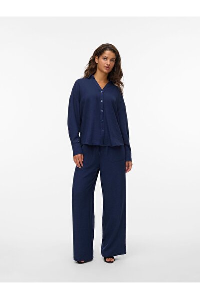 Vero Moda Hose mit weitem Beinschnitt VMMELANEY Hohe Taille Hose