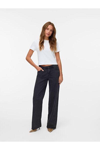 Vero Moda Weit geschnitten VMFAYE Niedrige Taille Weiter Beinschnitt Jeans