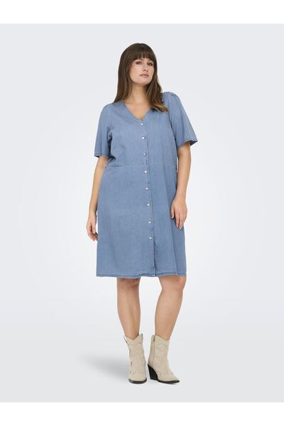 Only Carmakoma Jeanskleid CARSONJA Midikleid