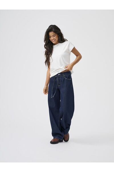 ONLY Straight-Fit jeans ONLGIANNA Mittlere Taille Ballon Schnitt Jeans