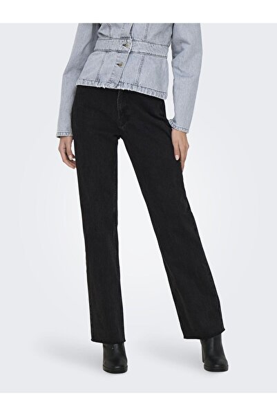 ONLY Düz Kesim kot pantolon ONLRILEY Hohe Taille Gerade geschnitten Jeans