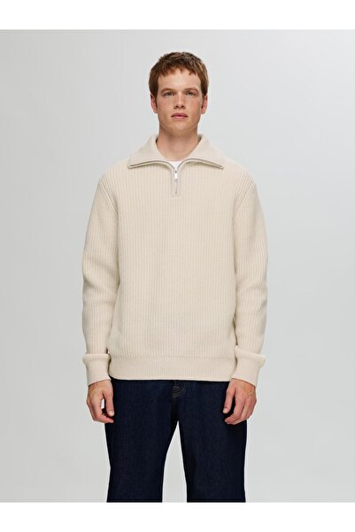 Selected Homme Half-zip Pullover Wollgemisch Strick