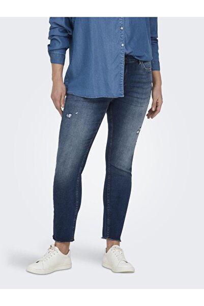 Only Carmakoma Skinny Jeans CARWILLY Mittlere Taille Skinny Fit Knöchellang J...