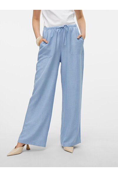 Vero Moda Hose mit weitem Beinschnitt VMMELANEY Hohe Taille Hose