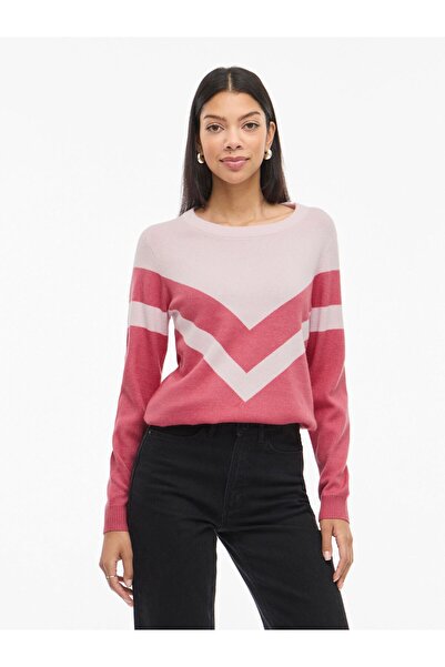 VILA Strickpullover Rundhals