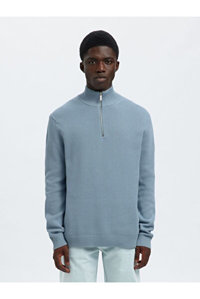 Selected Homme Pullover mit halbem Reißverschluss