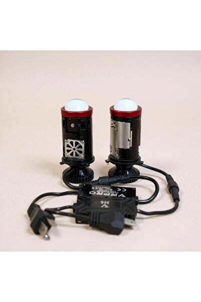 vr pro H4 Lens Mercek Yüksek Işık Şimşek Etkili 12v 24v 50w 22.000lümen