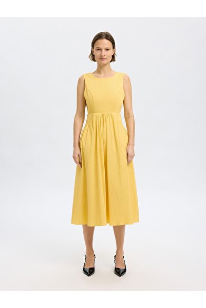 Selected Femme Midikleid Ärmelloses