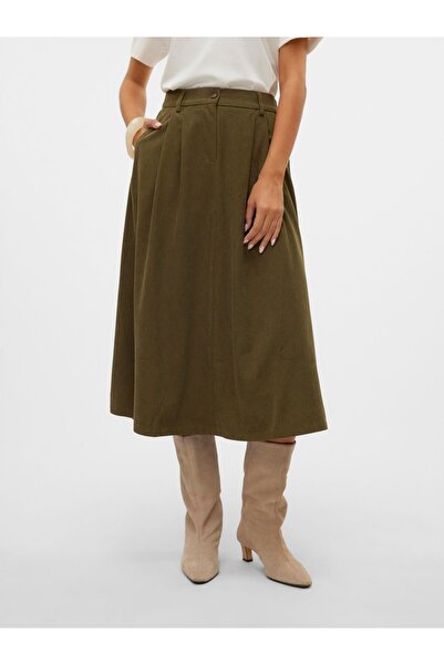 Vero Moda Rock VMVIENNA Hohe Taille Cord Samtrock