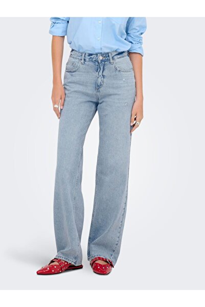 ONLY Straight-Fit-Jeans ONLELLA Mittlere Taille Gerade geschnittene Jeans