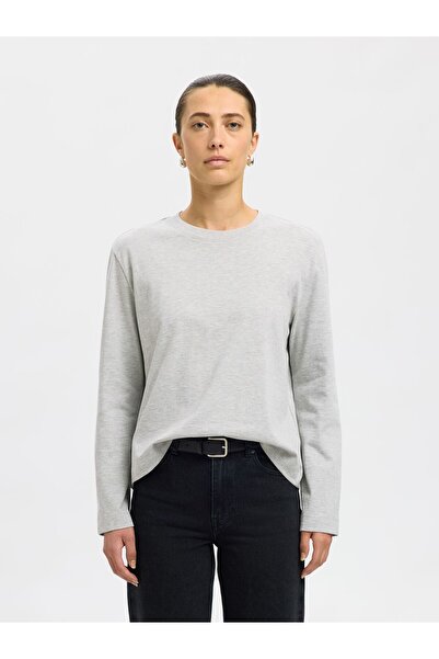 Selected Femme T-Shirt Langärmeliges Boxy