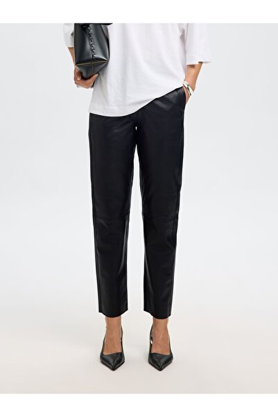 Selected Femme Lederhose Tapered