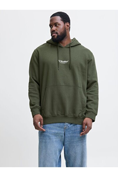 Jack & Jones Plus Kapuzenpullover Plus Size Gedruckt Kapuzenpullover