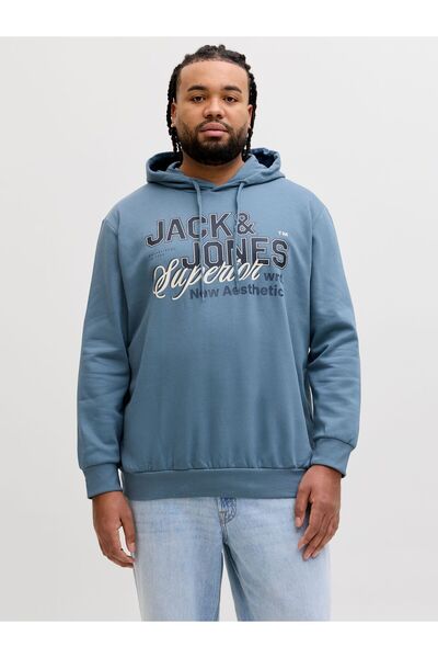 Jack & Jones Plus Kapuzenpullover Plus Size Logo Kapuzenpullover