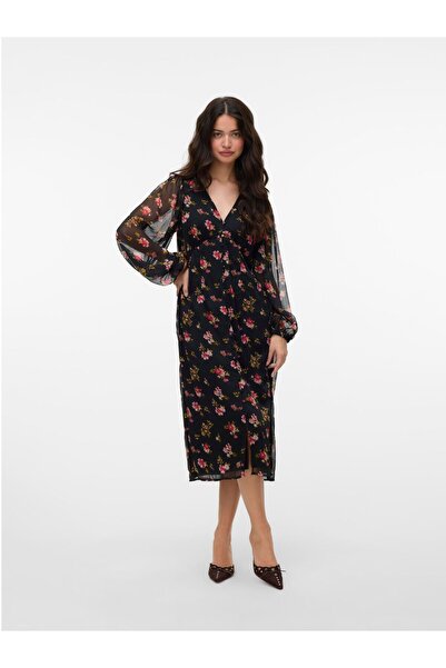 Vero Moda Kleid VMSMILLA Langes Kleid