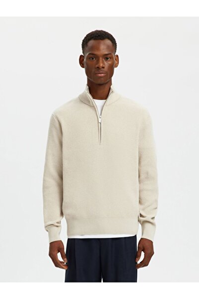 Selected Homme Pullover High Neck Reißverschluss