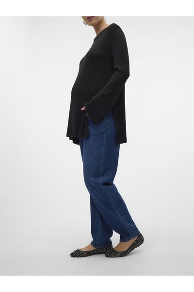 Mama Licious Mom Fit Umstandsjeans Normal geschnitten Mittlere Taille Jeans