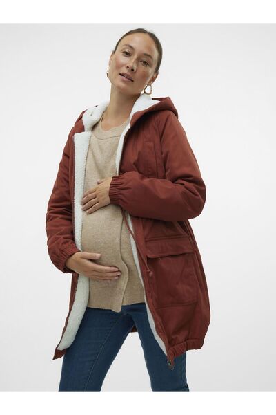 Mama Licious Jacke Kapuze Elastische Bündchen Jacke