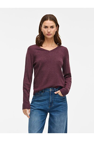 VILA Strickpullover VIRIL V-Ausschnitt