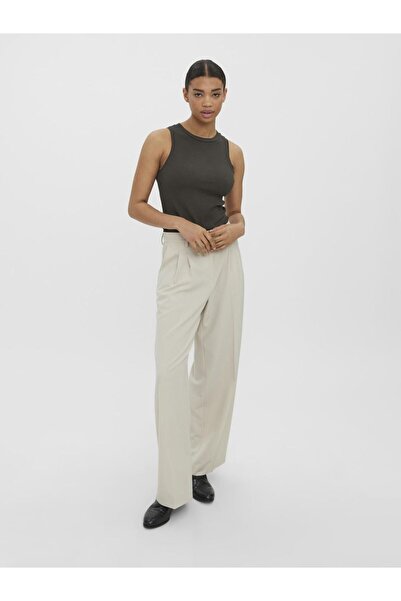Vero Moda Hose mit weitem Beinschnitt VMTROIAN Mittlere Taille Hose