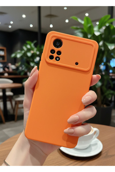 Hatreds Xiaomi Poco X4 Pro 5G Uyumlu İçi Kadife Mat Renkli Kamera Korumalı Kı...