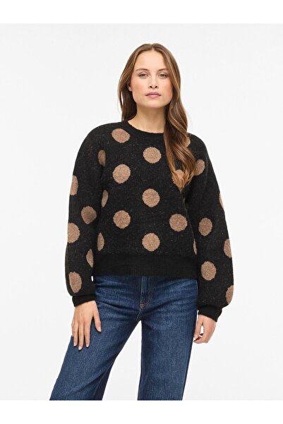 VILA Strickpullover VILUNA Rundhals