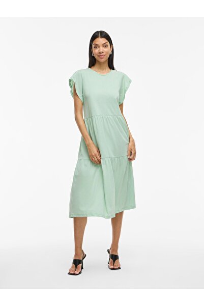 VILA Maxikleid Kurzarm