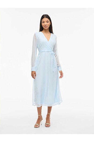 VILA Maxikleid VIFALIA Langarm