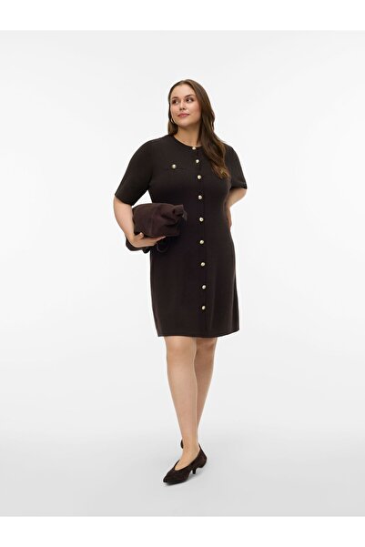 Veromoda Curve Strickkleid AWCPICCO Kurzes Kleid