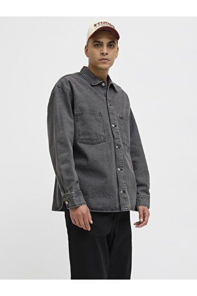 Jack & Jones Jeanshemd Wide Fit Jeanshemd