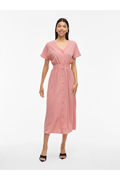 VILA Maxikleid Kurzarm