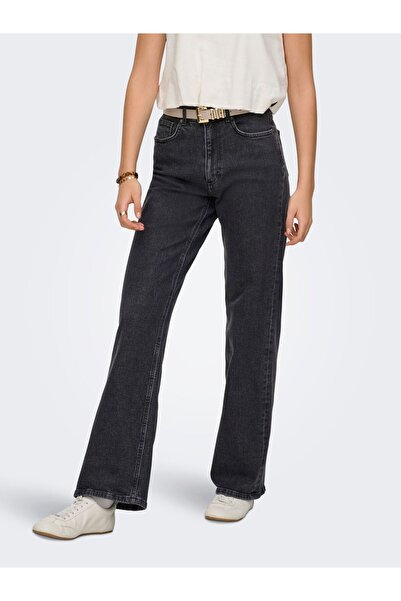 ONLY Jeans mit weitem Bein ONLJUICY Hohe Taille Weiter Beinschnitt Jeans