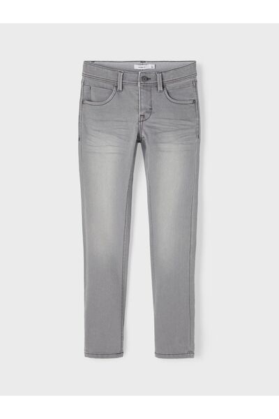 Name it Jeans im Slim Fit mit Sweat-Design