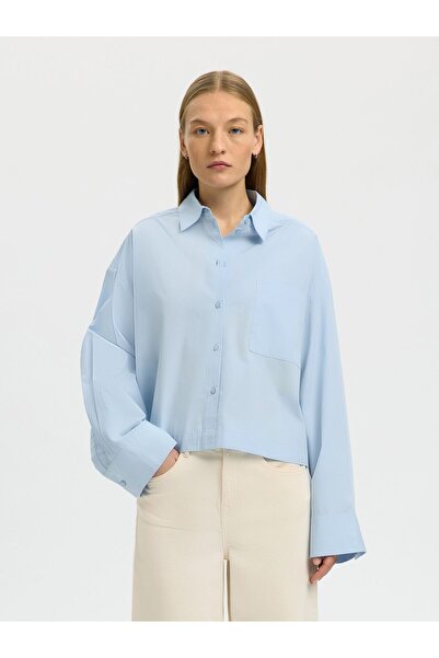 Selected Femme Crop-Bluse Boxy Fit