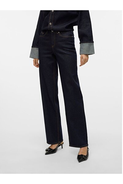 Vero Moda Weit geschnitten VMMELISA Mid Rise Weiter Beinschnitt Jeans
