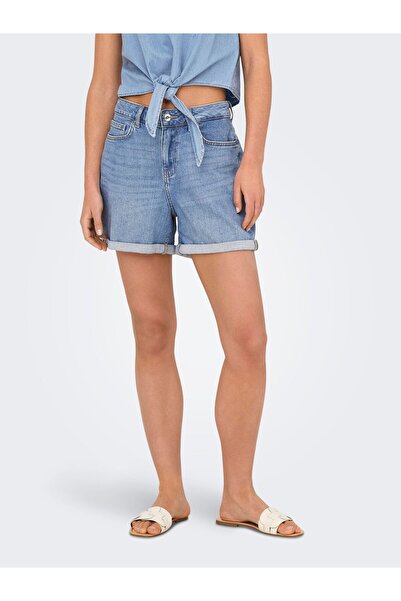 ONLY Jeans-Shorts ONLJOSEPHINE Hohe Taille Normal geschnitten Jeans-Shorts