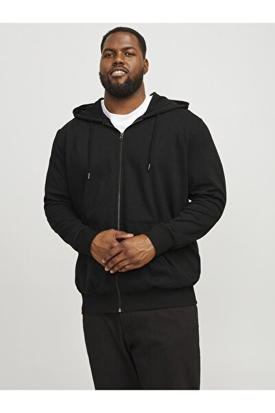 Jack & Jones Plus Kapuzenjacke Plus Size Einfarbig Kapuzenjacke