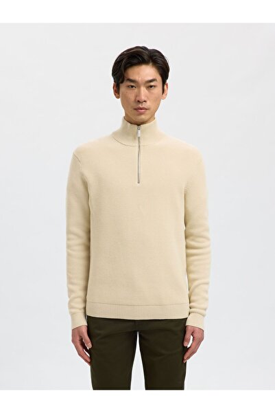 Selected Homme Pullover mit halbem Reißverschluss