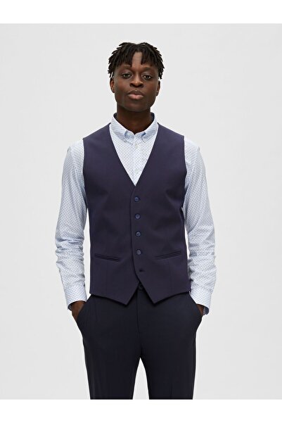 SELECTED Weste Viskosemix Slim Fit