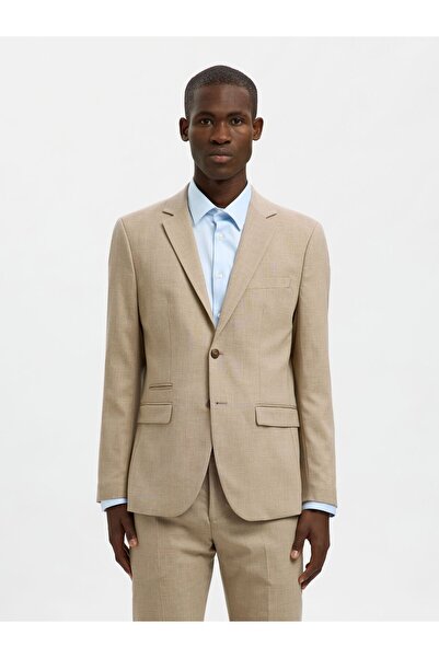 Selected Homme Blazer Gewebter Wollgemisch