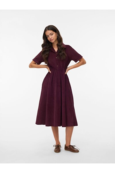Vero Moda Kleid VMRAY Cord-Midikleid