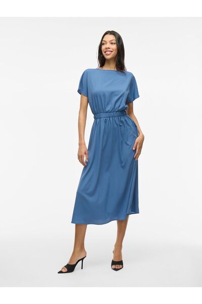 VILA Maxikleid Kurzarm