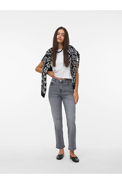 Vero Moda Slim Fit Jeans VMAMARA Mid Rise Gerade geschnitten Jeans