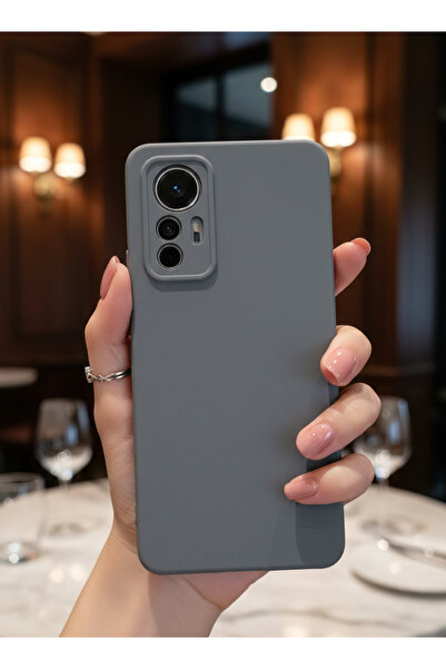 Hatreds Xiaomi Mi 12 Lite Uyumlu İçi Kadife Mat Renkli Kamera Korumalı Kılıf ...