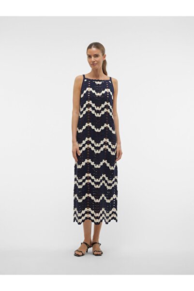 Vero Moda Strickkleid VMVENUS Langes Kleid