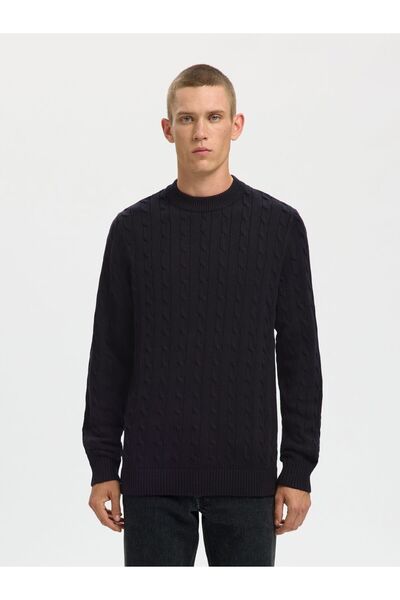 Selected Homme Strickpullover Zopfstrick