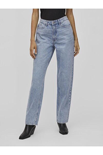 VILA Straight Fit Jeans VIKELLY Hohe Taille