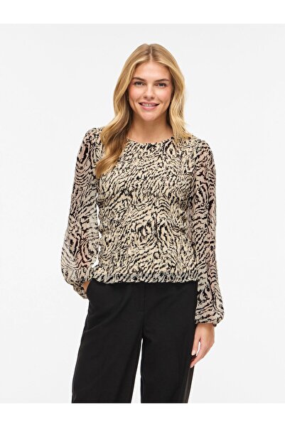 VILA Gesmoktes Oberteil VIFALIA Langarm